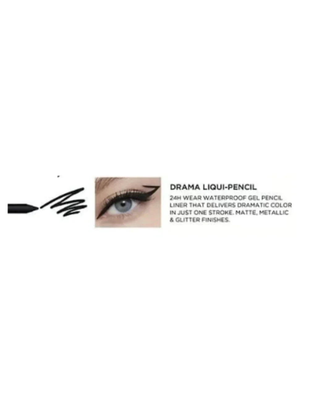 NWT LANCOME Noir Intense Drama Liqui-Pencil Khol Longwear Eyeliner Mini Size